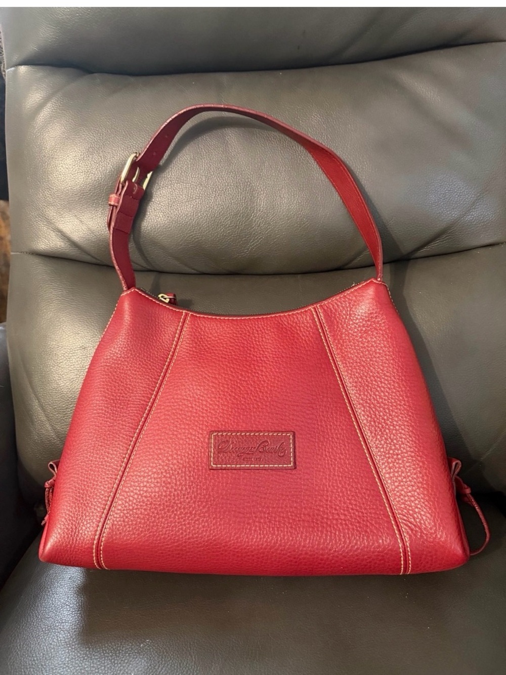 Dooney & Bourke Red Leather Shoulder Bag